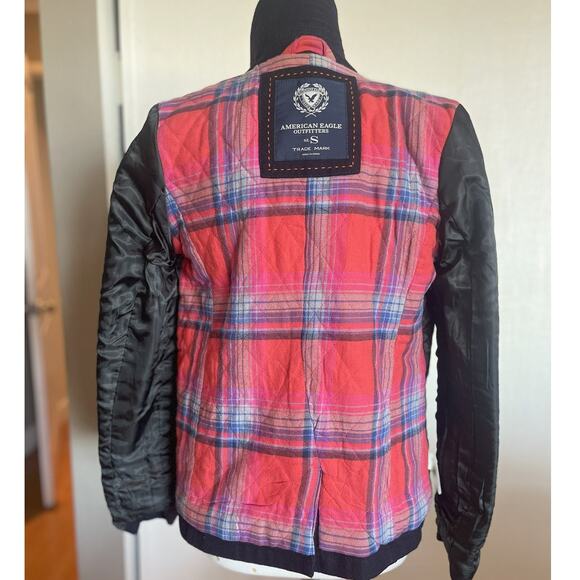 American Eagle Navy Blue Wool Blend Military Peacoat Jacket Womens S - Picture 8 of 10